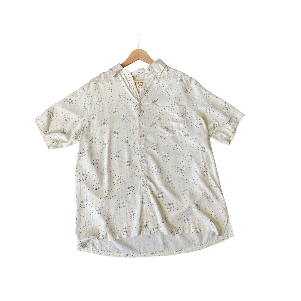 Vintage 1969 button up - silk